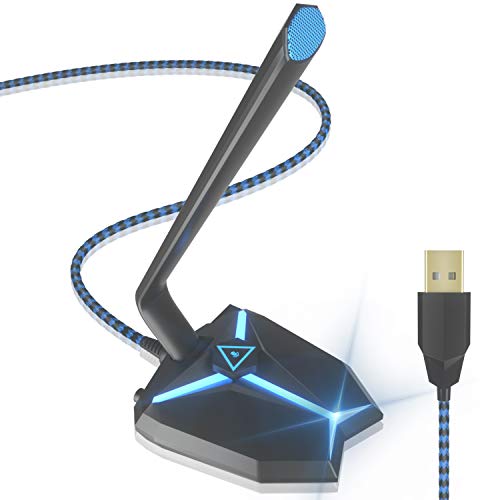 IUKUS PC Microfono USB Condensatore per Computer Plug & Play per Registrazione Vocale, Podcasting, Streaming, Video di Youtube per Laptop iMac PC Desktop