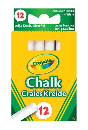 Crayola - 12 Gesso bianco senza polvere 0280
