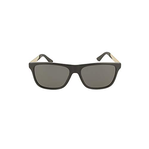 Gucci occhiali da sole (GG-0687-S 001) nero lucido - oro - grigio