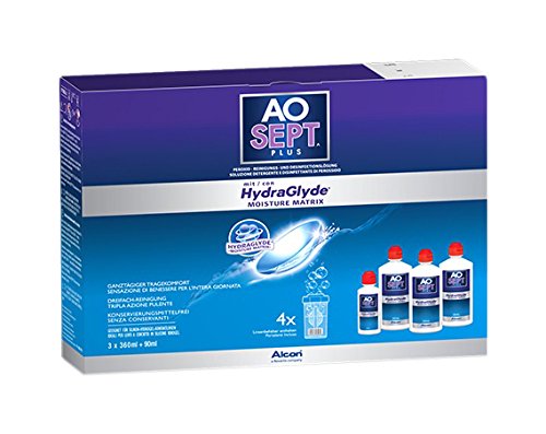 Aosept hydraglyde Pack 3 flaconcini di 360 ml + 1 flacone 90 ml