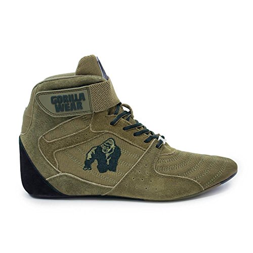 GORILLA WEAR Scarpe Fitness Uomo - Perry High Tops - Bodybuilding Shoes Sportive da Palestra Army 41 EU
