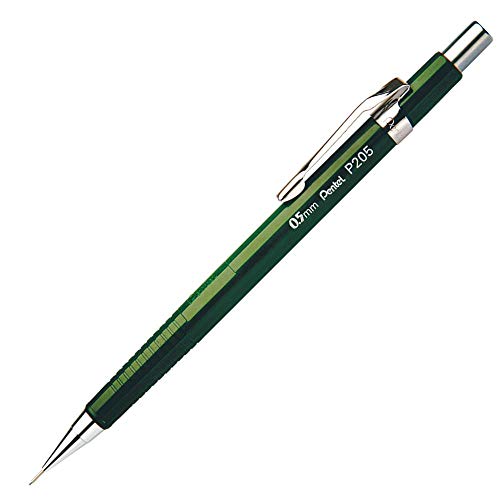 Pentel P205-D - Portamine 0,5 mm, HB, colore: Verde