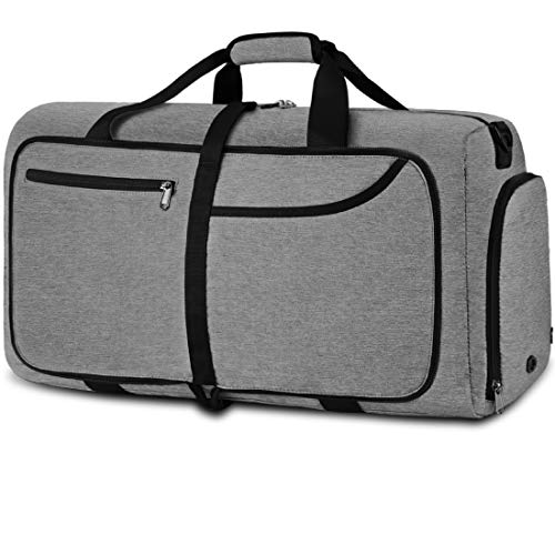 NEWHEY Borsone da Viaggio Pieghevole 40L 65L 80L Grande capacità Duffel Bag Travel Leggero Impermeabile Borsoni da Palestra per Campeggio Viaggio Palestra Sport Vacanza Borsa Uomo e Donna