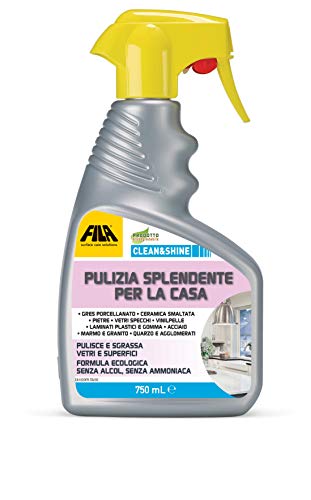 FILA Surface Care Solutions CLEAN&SHINE, Detergente Spray Multisuperficie per la Casa, 750 ml