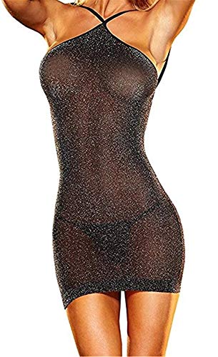 SxyBox Donne Sexy Mini Abito da Festa Erotico Biancheria Intima Prospettiva Lingerie Clubwear