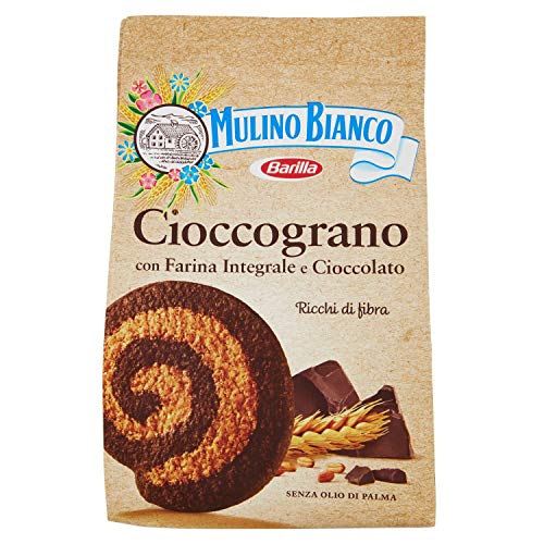 Mulino Bianco Biscotti Frollini Integrali Cioccograno con Farina Integrale e Cioccolato, 330 gr
