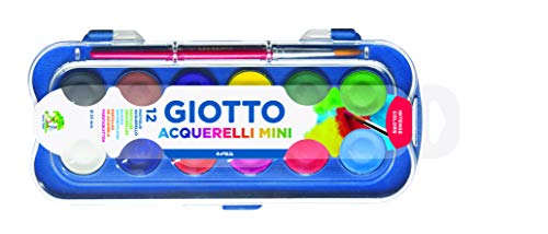 Fila Giotto Box 12 Acquerelli Mini, Assortiti, Pans, unità