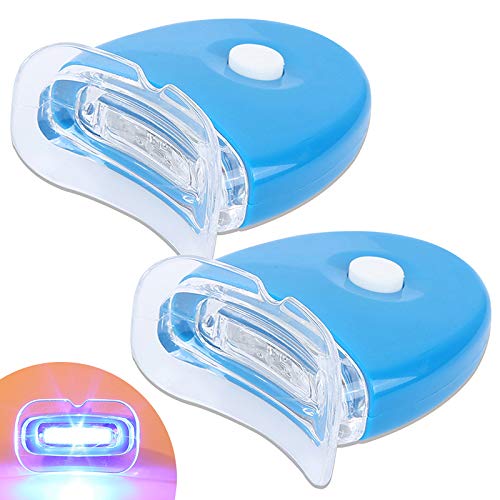 Sbiancamento dei denti, riutilizzabile Sbiancamento dei denti acceleratore a LED, soluzione sbiancante per i denti a casa-2 PC