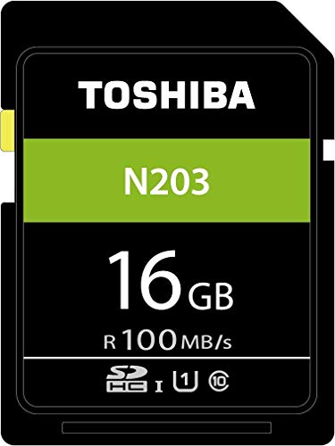 Toshiba N203 Scheda di Memoria SDHC 16GB - 100MB/s - Classe 10 - UHS-I