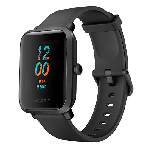 Amazfit Bip S Smartwatch Orologio Intelligente Fitness Tracker cardiofrequenzimetro per Monitor da Palestra Batteria utile 40 Giorni, Impermeabile con 5 ATM Bluetooth 5.0 / BLE Andriod iOS-Nero