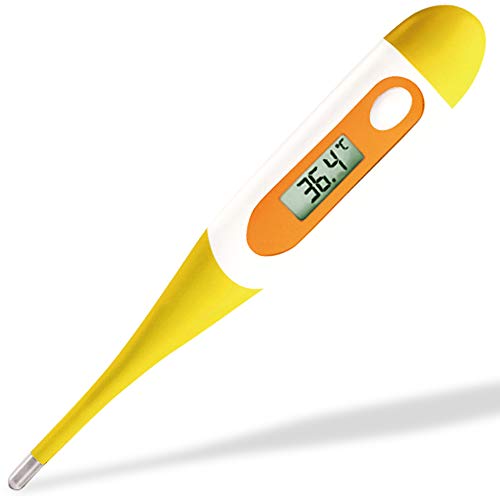 Termometro Digitale Easy@Home Termometro Digitale, Rettale o Ascellare per Misurare la Temperatura del Corpo, Per Infanti, Bambini ed Adulti