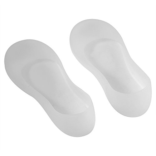 1 paio di calze in silicone idratante, ideali per ridurre la pressione su tallone e dolori ai piedi, calze idratanti per pelle secca e ruvida – bianco