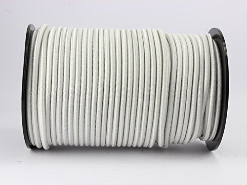Unbekannt Filo Corda Elastica Corda – 10 m espansore Corda 6 mm Bianco Shock Cord di 8