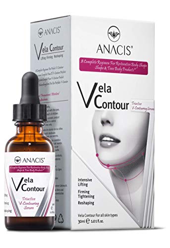 Neck Firming and Tightening, Lifting V line Serum, Chin contouring, Reduce Appearance of Double Chin, Loose and Sagging Skin. Vela Contour 30 Ml by AgeVeto by Anacis
