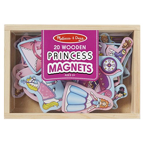 Melissa & Doug- Princess Magneti in Legno, Multicolore, 9278