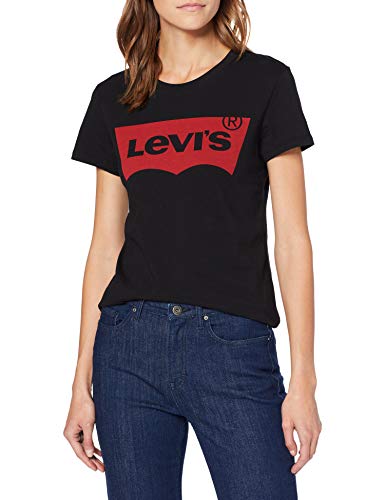 Levi's Sportswear Logo Graphic Maglietta, Nero (Large Batwing Black 201), X-Small Donna