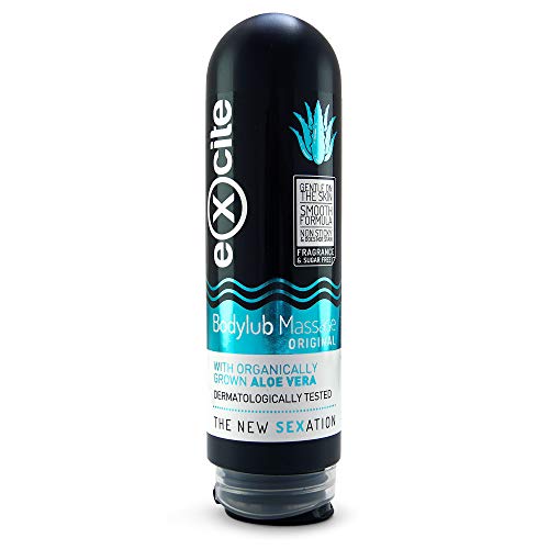 Excite Gel lubrificante intimo a base di acqua per uomo e donna.Gel intimo con Aloe Vera da coltivazioni ecologiche naturali. 200 ml