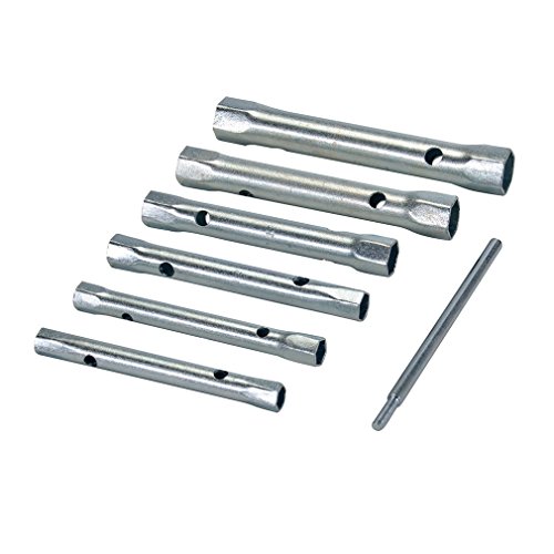 Silverline 589709 Set di Chiave a Tubo Metriche, 6 Pezzi, 8-19 mm