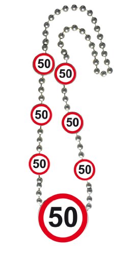 Collana con segnale stradale 50 anni