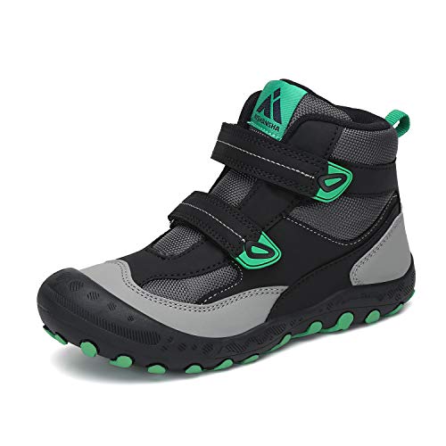 Mishansha Scarpe da Escursionismo per Bambine e Ragazze Esterno Sportive Trekking Scarpe Unisex-Bambini Unisex Nero C 38 EU