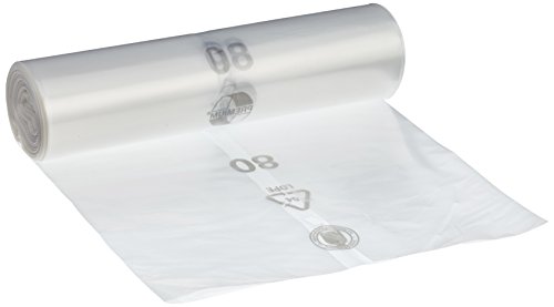 Deiss Premium - Sacchi della spazzatura, bianco o trasparente, da 70 o 120 litri, 70 Liter - Typ 60, trasparente, 1