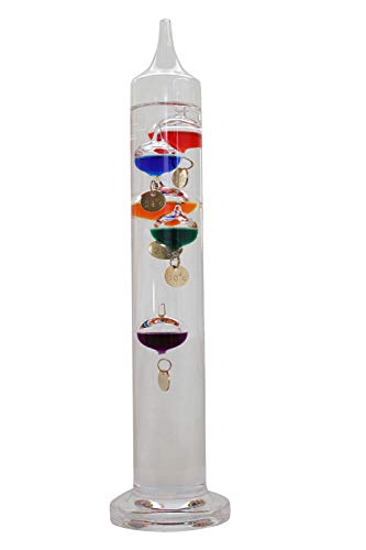 Koch, termometro Galileo, Vetro, Multicolore, Medium