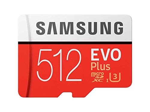 Samsung Memorie MB-MC512GA EVO Plus Scheda microSD da 512 GB, UHS-I U3, Fino a 100 MB/s, con Adattatore SD