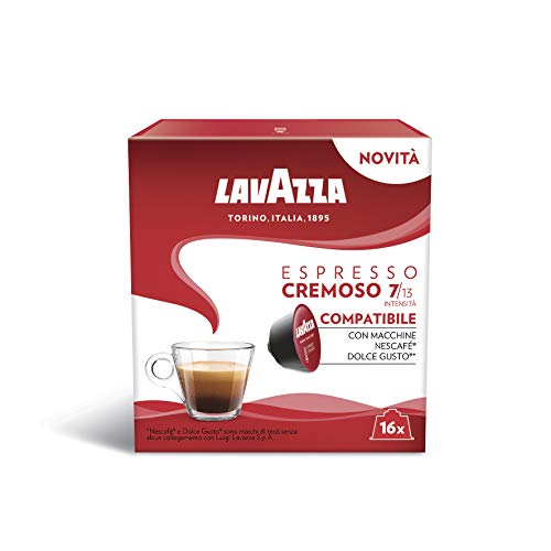 Lavazza Espresso Cremoso, 6 Confezioni da 16 Capsule (96) - Compatibili Nescafè Dolce Gusto