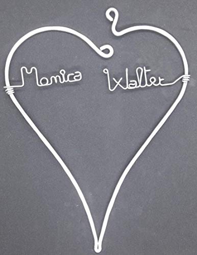 Cuore con 2 nomi.Scegli i nomi o le parole che desideri.Preparazione e spedizione in 1 giorno!Realizzato interamente a mano sul momento,unico e originale.Confezione personalizzata!