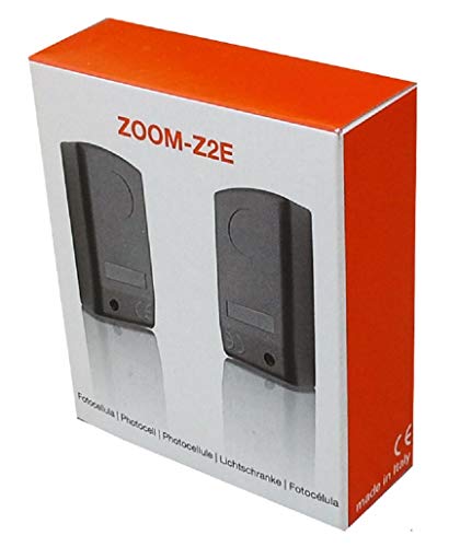 Nologo Zoom-Z2E Fotocellule per Cancello, Nero