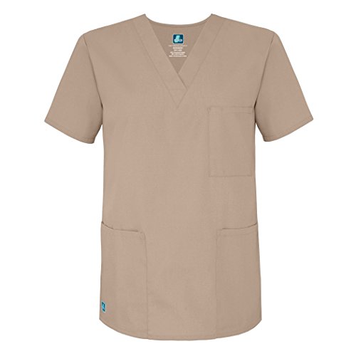 Uniforme mediche unisex Top infermiera abbigliamento professionale – 601 – Kaki – M