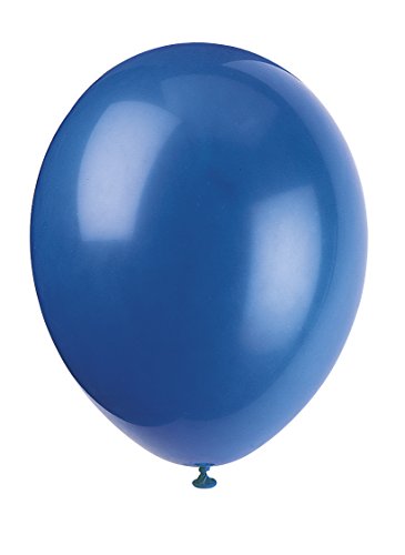 Unique Party 80006 - Palloncini in Lattice Blu da 30cm, Confezione da 10
