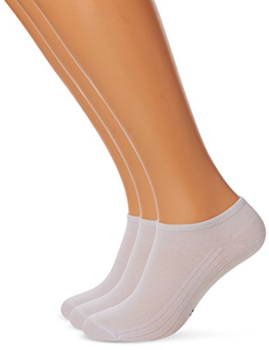 POMPEA Cotton Calzini alla caviglia, Bianco 0024, (Taglia Produttore:43/46) (Pacco da 3) Uomo