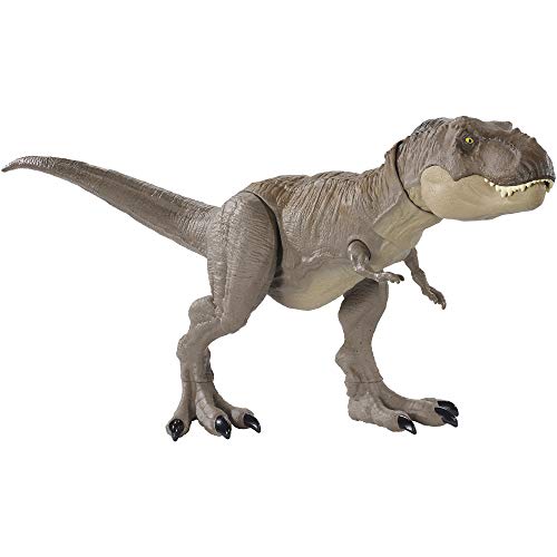 Jurassic World Tirannosauro Rex Morso Estremo, Extra Large Lungo 50 cm e Alto 20 cm, Giocattolo per Bambini 3+ Anni, GLC12