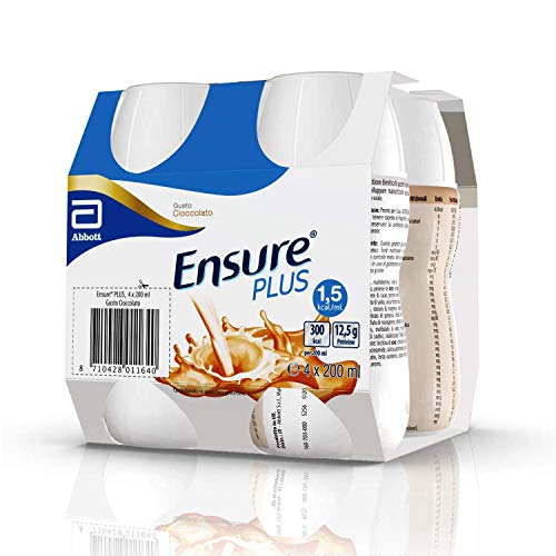 Ensure Plus Supplemento Nutrizionale Formato Bevanda | Confezione 4x200ml | Gusto Cioccolato