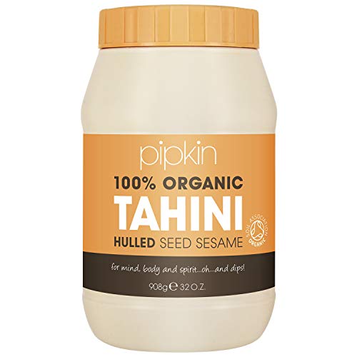Pipkin Crema Tahini 100% biologica – Pasta di semi di sesamo etiopi tostati e pressati - Completamente naturale, kosher, vegana, senza glutine, senza OGM
