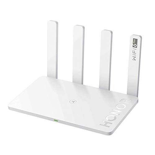 HONOR Router 3 Wi-Fi 6 + 3 Gigabit Router Dual Band, 2.4GHz/5GHz Modem Router, Wireless 2976Mbps, Porta LAN/WAN, Bianco