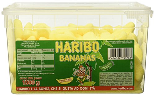 Haribo Caramelle Barattolo Maxi Bams - Banane 200 pezzi [1010g]