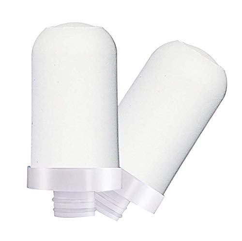 Cartuccia filtro acqua di ricambio Slickbox per sistema di filtraggio, filtro a 8 strati con materiale ultra assorbente (bianco, confezione da 2)