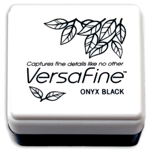 Tsukineko VersaFine Pigment Small Ink Pad-Black Onyx, Nero, 3.4 x 3.4 x 3.4 cm