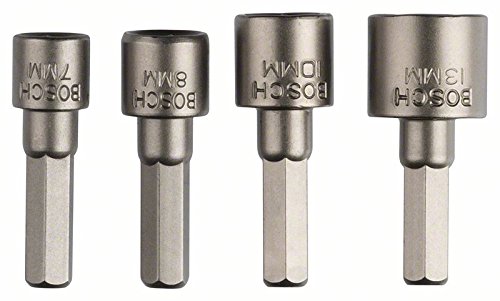 Bosch 2609255904 - Set di 4 inserti con chiave a bussola, codolo esagonale