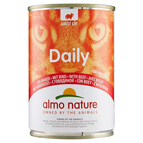 almo nature Dailymenu con Manzo Umido Gatto Premium - Confezione da 24 x 400 g