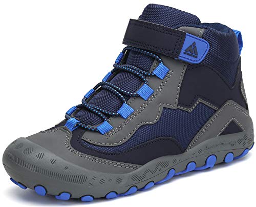 Mishansha Bambini Antiscivolo Traspirante Scarpe da Escursione Ragazzi Ragazze Leggero Scarpette da Trekking Blu Gr.38