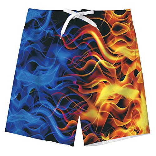 TUONROAD Bambino Nuotare Pantaloncini Divertente 3D Stampato Asciugatura Rapida Costumi da Bagno Bambini Board Shorts 11-12 Anni