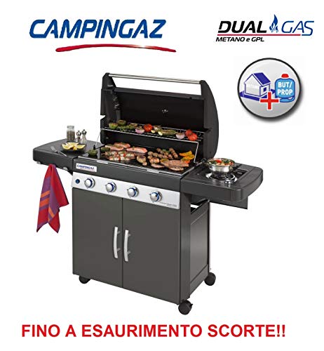 Altigasi Barbecue A Gas GPL Oppure METANO Sistema Dual Gas 4 Series Classic LS Plus Dark CAMPINGAZ (OMOLOGATO Anche A METANO)