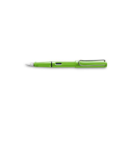 Lamy, 1230634 Safari, Penna stilografica a punta media, colore verde