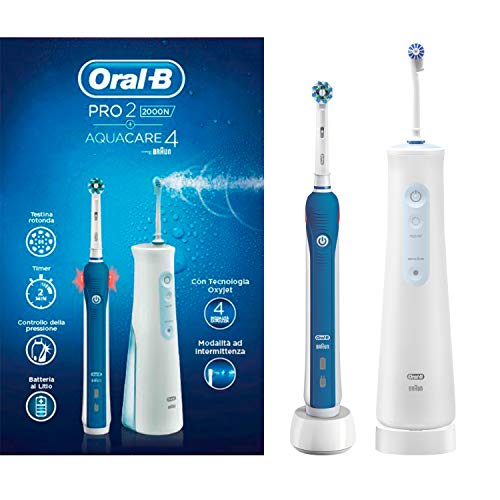 Oral-B Pro 2000 Oral Center, Spazzolino Oral B Pro 2000 e Idropulsore Aquacare 4, Idea Regalo Natale