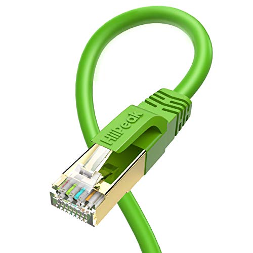 HiiPeak Cavo Ethernet LAN di Rete Cat 8 Internet RJ45, velocità 40 Gbps / 2000Mhz Verde (1.5m)