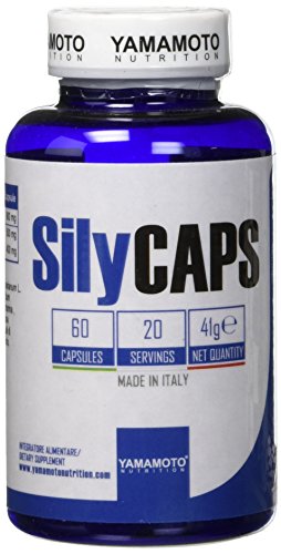 Yamamoto Nutrition SilyCAPS integratore alimentare di Cardo mariano in polvere ed estratto titolato all'80% di Silimarina 60 capsule