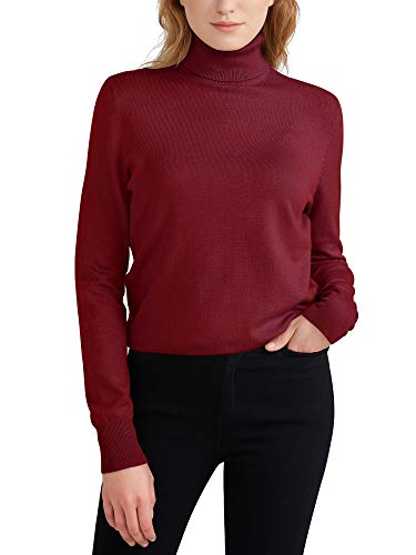 Woolen Bloom Maglione Donna Collo Alto Sweatshirt Maglia Polo Collo Manica Lunga Maglia Pullover Casual Maglieria Felpa Autunno Invernali Primavera